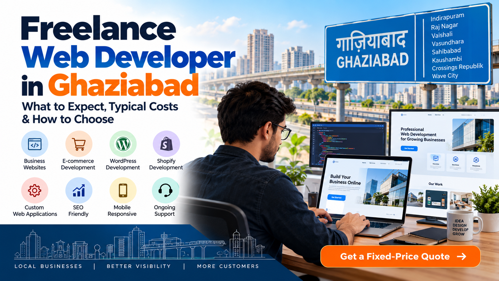 Freelance Web Developer in Ghaziabad: What to Expect, Typical Costs & How to Choose